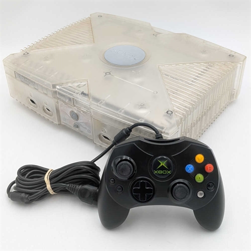 XBOX Original - Crystal - Console - SNR 208530340605 (B Grade) (Genbrug)